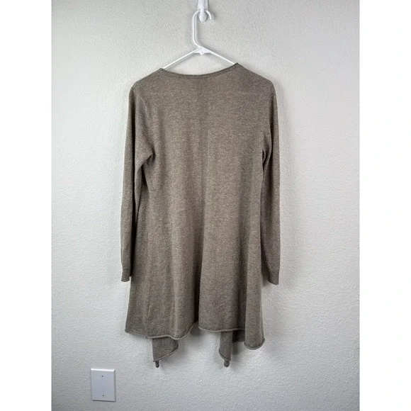 Soft Surroundings 100% Cashmere Open Front Drape Cardigan Women's S Quiet Luxury - Picture 5 of 5
